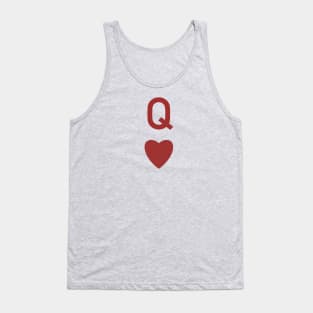 Queen of Hearts Card Tank Top